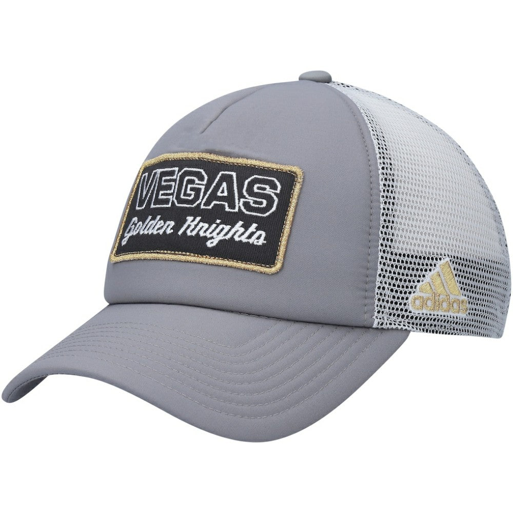 Vegas Golden Knights adidas Locker Room Foam Trucker Snapback Hat - Gray/White Hats
