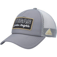 Vegas Golden Knights adidas Locker Room Foam Trucker Snapback Hat - Gray/White Hats