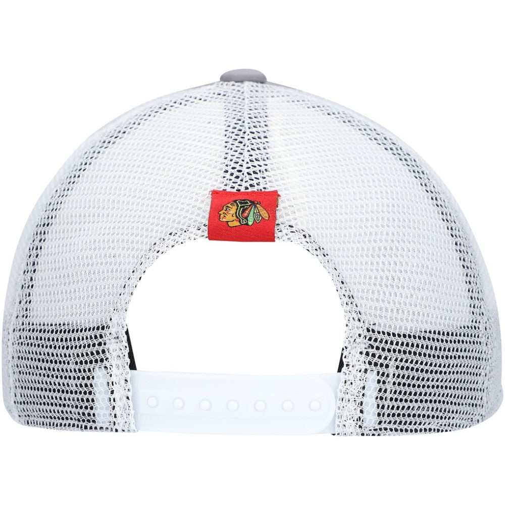 Chicago Blackhawks adidas Locker Room Foam Trucker Snapback Hat - Gray/White Hats