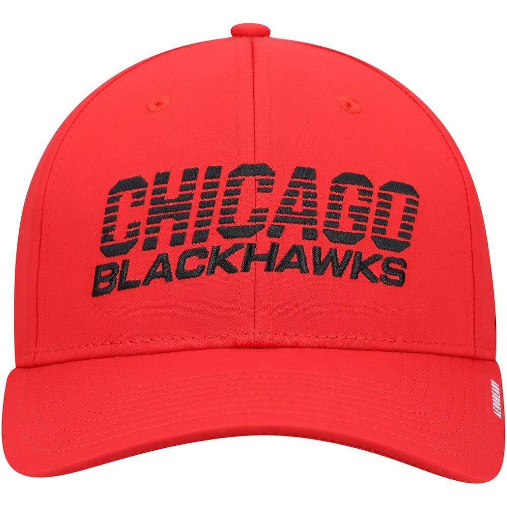 Chicago Blackhawks adidas 2021 Locker Room AEROREADY Flex Hat - Red Hats