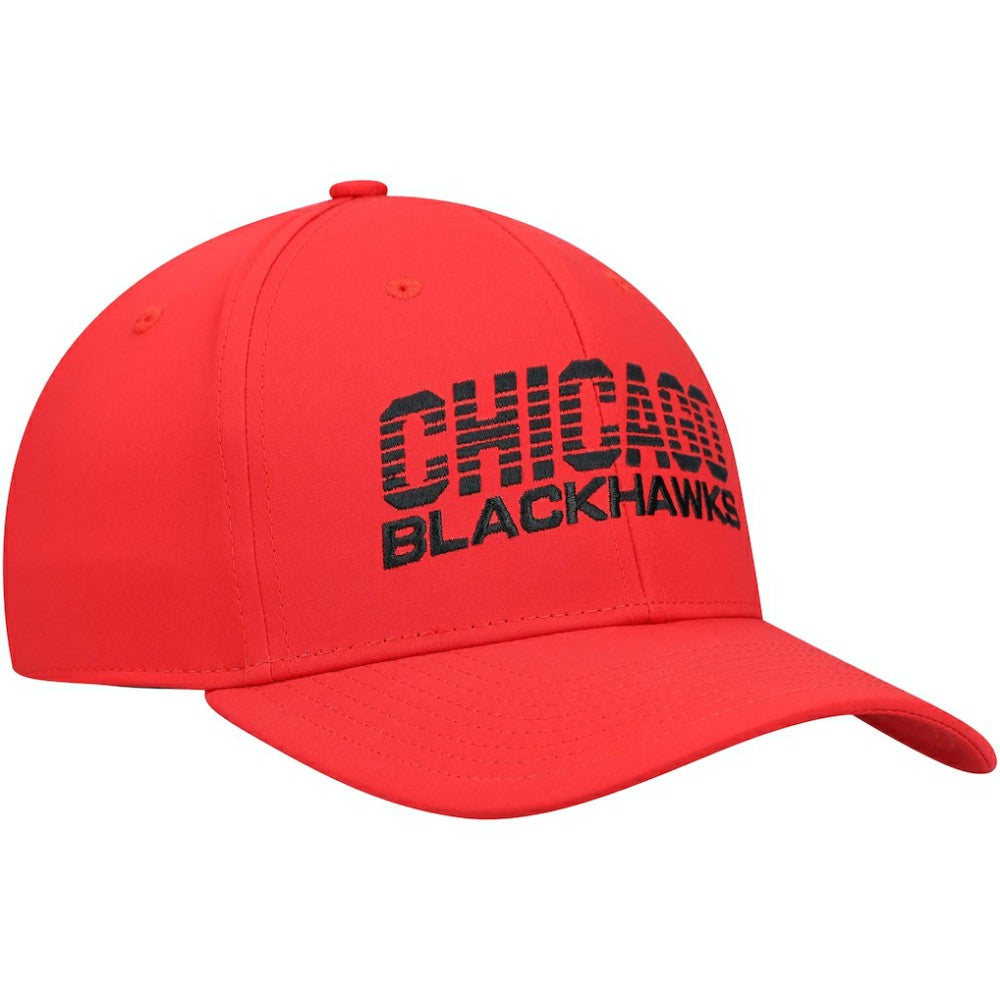 Chicago Blackhawks adidas 2021 Locker Room AEROREADY Flex Hat - Red Hats