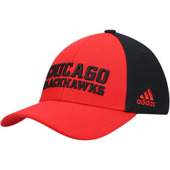 Chicago Blackhawks adidas Locker Room Adjustable Hat - Red Hats