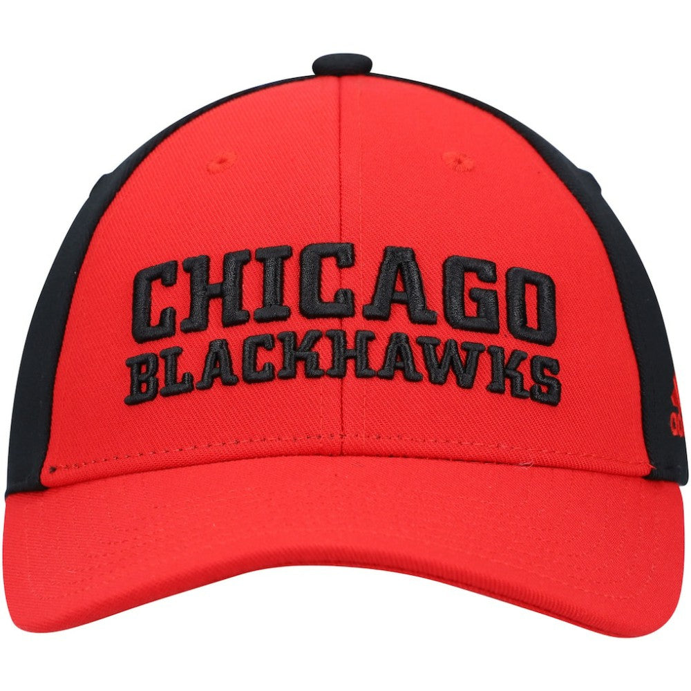 Chicago Blackhawks adidas Locker Room Adjustable Hat - Red Hats