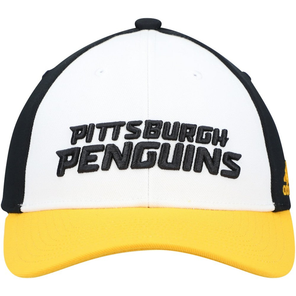 Pittsburgh Penguins adidas Locker Room Adjustable Hat - White Hats