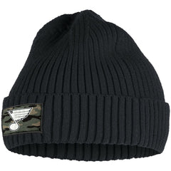 St. Louis Blues adidas Military Appreciation Cuffed Knit Hat - Black Hats