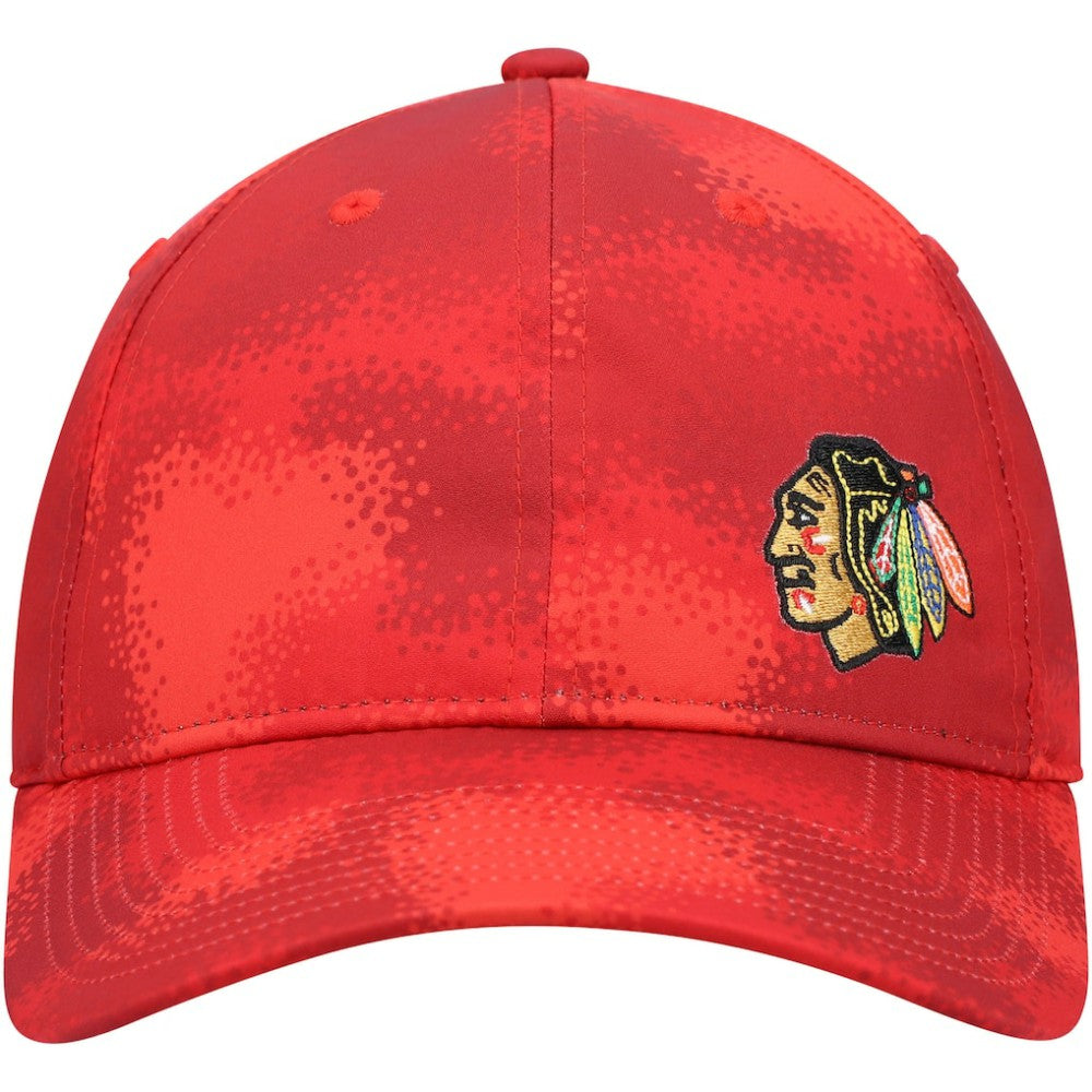 Chicago Blackhawks adidas Women's Camo Slouch Adjustable Hat - Red Hats