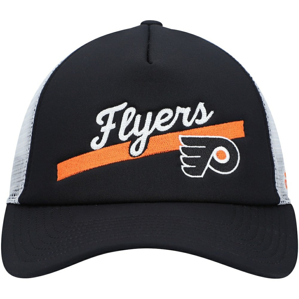 Philadelphia Flyers adidas Women's Foam Trucker Snapback Hat - Black/White Hats