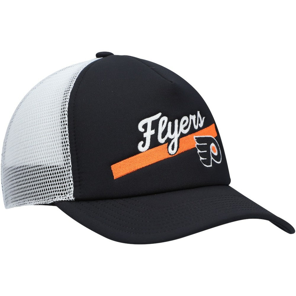 Philadelphia Flyers adidas Women's Foam Trucker Snapback Hat - Black/White Hats