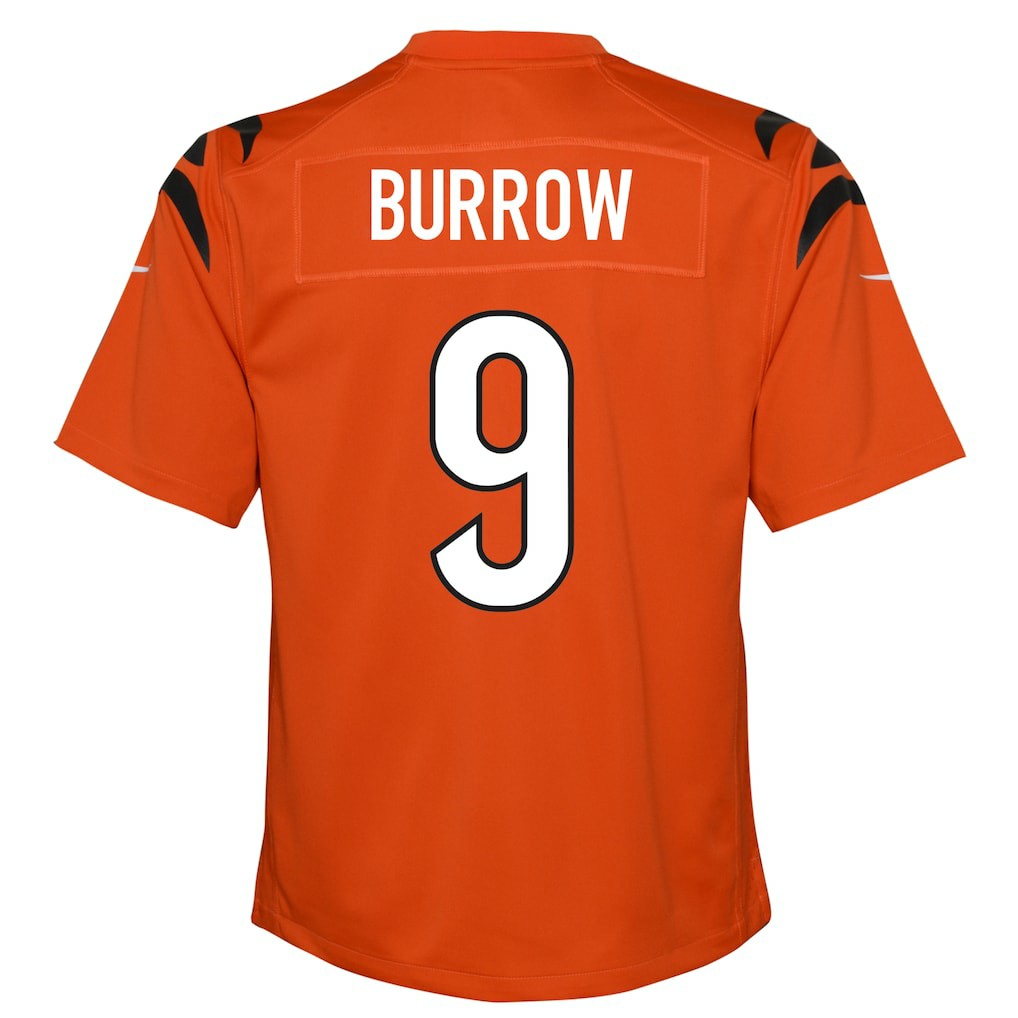 Joe Burrow Cincinnati Bengals Youth Game Jersey - Orange sale