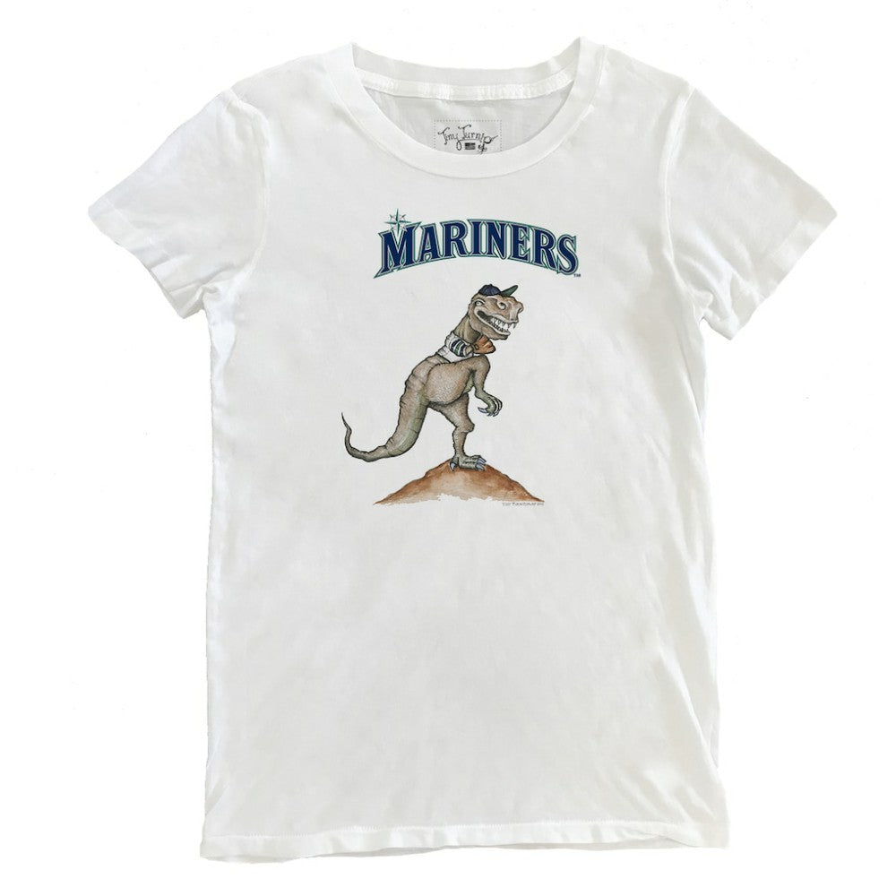 Seattle Mariners Tiny Turnip Women's TT Rex T-Shirt White