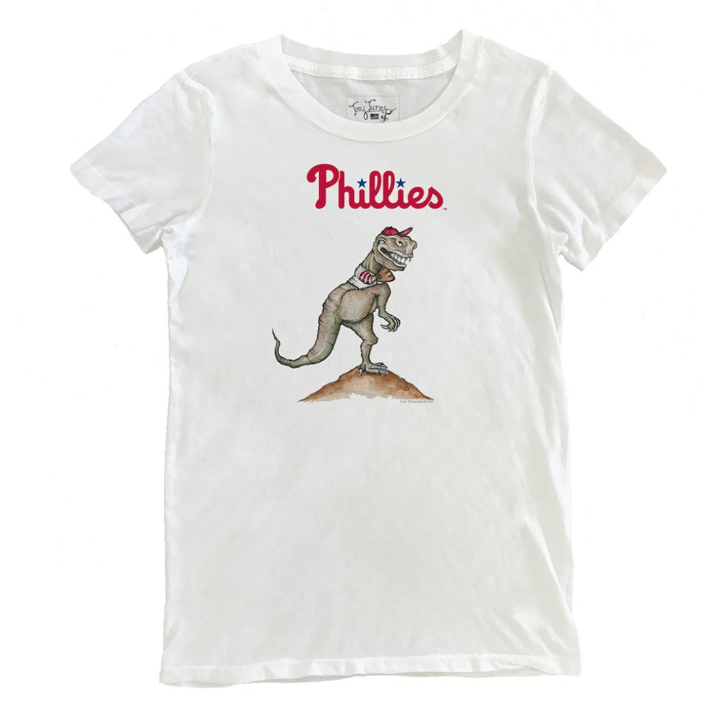 Philadelphia Phillies Tiny Turnip Women's TT Rex T-Shirt White