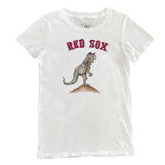 Boston Red Sox Tiny Turnip Women's TT Rex T-Shirt White
