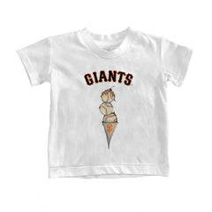 San Francisco Giants Tiny Turnip Youth Triple Scoop T-Shirt White