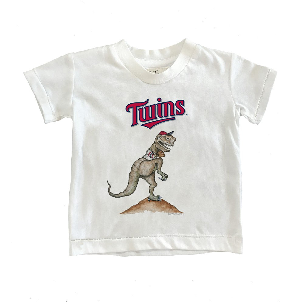 Minnesota Twins Tiny Turnip Youth TT Rex T-Shirt White