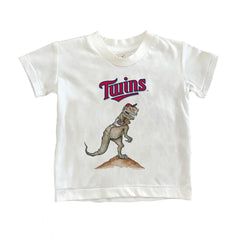 Minnesota Twins Tiny Turnip Youth TT Rex T-Shirt White