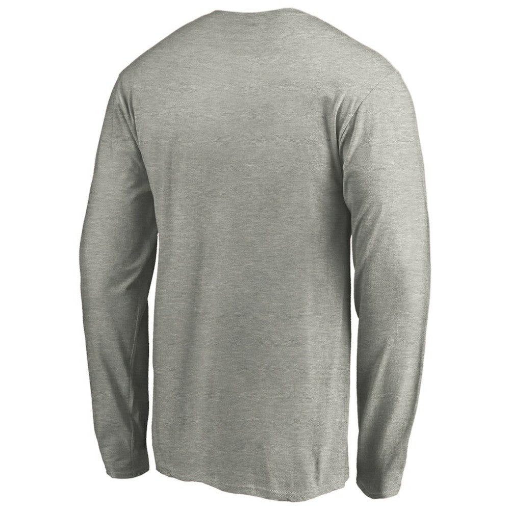 Boston Bruins Primary Logo Long Sleeve T-Shirt - Heather Gray T-shirts
