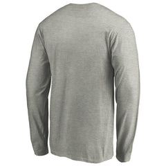 Pittsburgh Penguins Primary Logo Long Sleeve T-Shirt - Heather Gray T-shirts