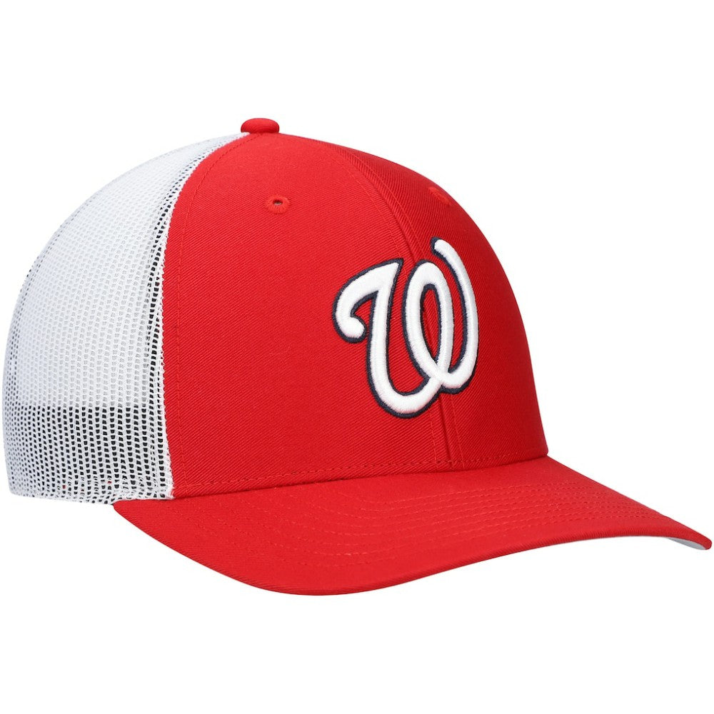 Washington Nationals Primary Logo Trucker Snapback Hat Red/White