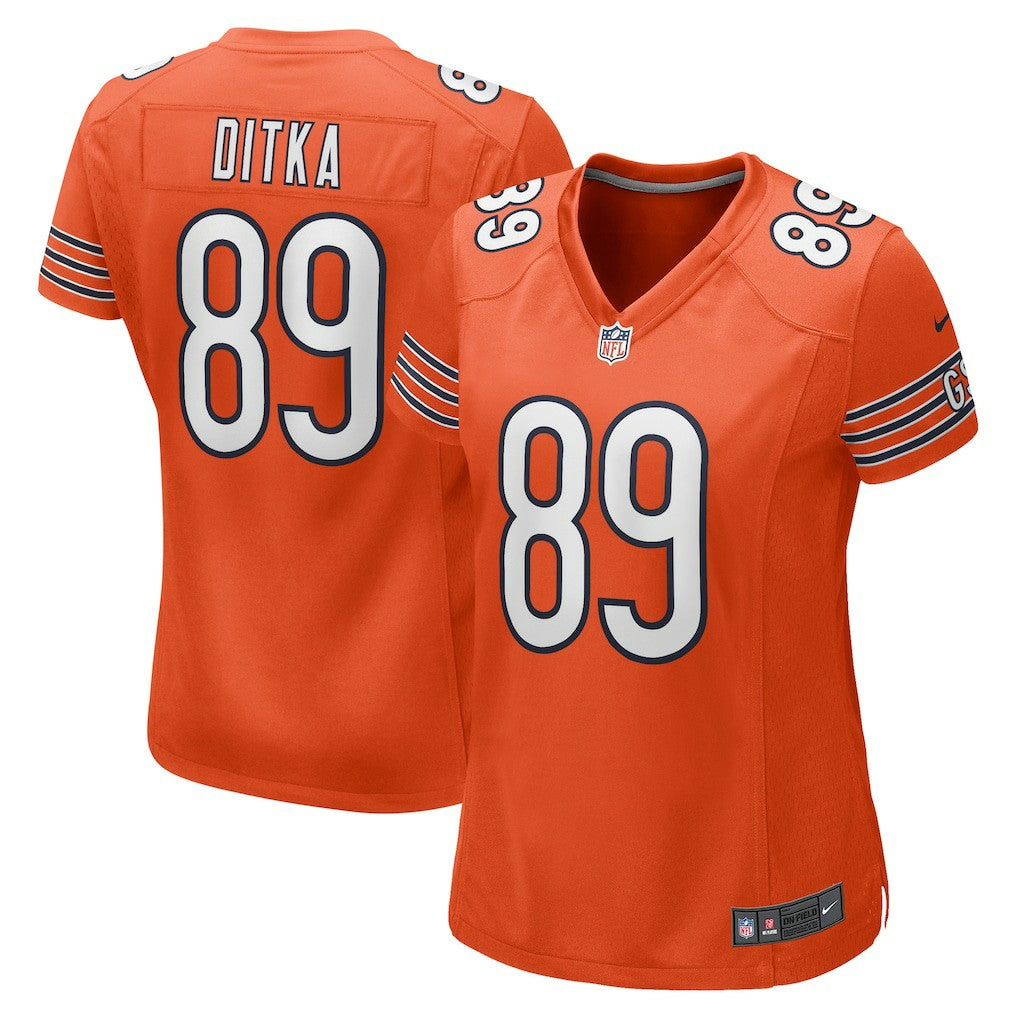 Mike Ditka Chicago Bears Women's Retired Player Jersey - Orange for sale