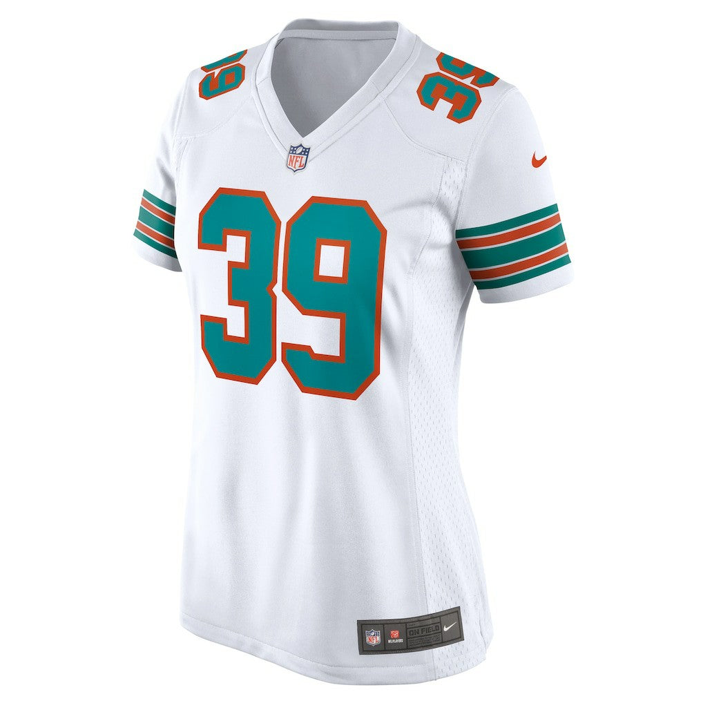 Larry Csonka Miami Dolphins Women's Retired Player Jersey - White on sale