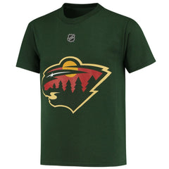 Kirill Kaprizov Minnesota Wild Youth Player Name & Number T-Shirt - Green T-shirts