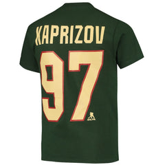 Kirill Kaprizov Minnesota Wild Youth Player Name & Number T-Shirt - Green T-shirts