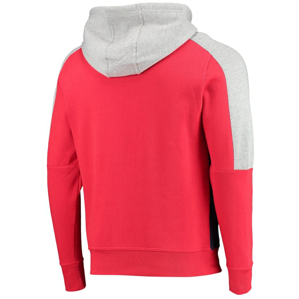 Washington Capitals Starter Playoffs Color Block Full-Zip Hoodie - Red/Navy Hoodies
