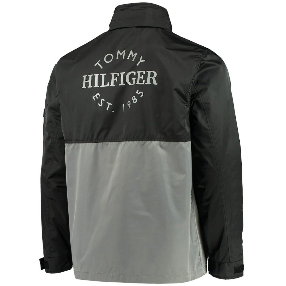 Philadelphia Flyers Tommy Hilfiger Anorak Quarter-Zip Hoodie Jacket - Black/Gray Hoodies