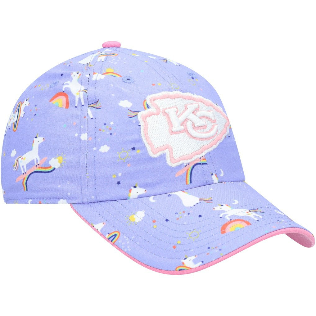 Kansas City Chiefs '47 Girls Preschool Unicorn Clean Up Adjustable Hat - Purple discount