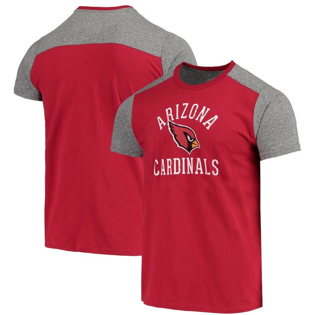Arizona Cardinals Majestic Threads Field Goal Slub T-Shirt - Cardinal/Gray outlet