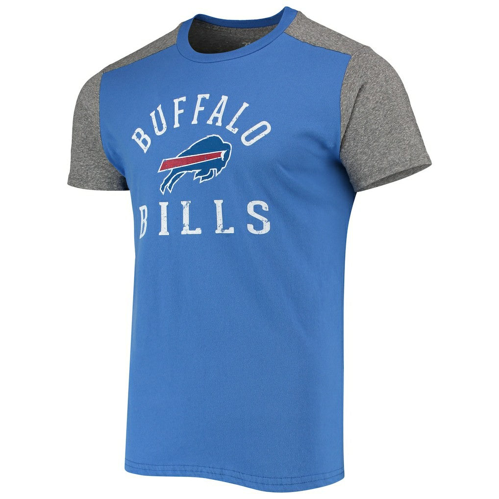 Buffalo Bills Majestic Threads Field Goal Slub T-Shirt - Royal/Gray cheap