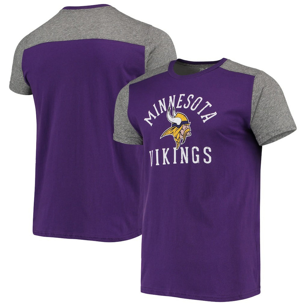 Minnesota Vikings Majestic Threads Field Goal Slub T-Shirt - Purple/Gray online