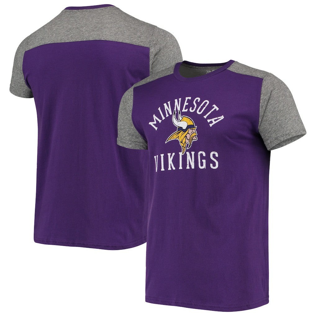 Minnesota Vikings Majestic Threads Field Goal Slub T-Shirt - Purple/Gray online