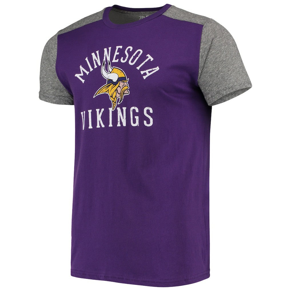Minnesota Vikings Majestic Threads Field Goal Slub T-Shirt - Purple/Gray online