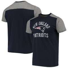 New England Patriots Majestic Threads Field Goal Slub T-Shirt - Navy/Gray discount