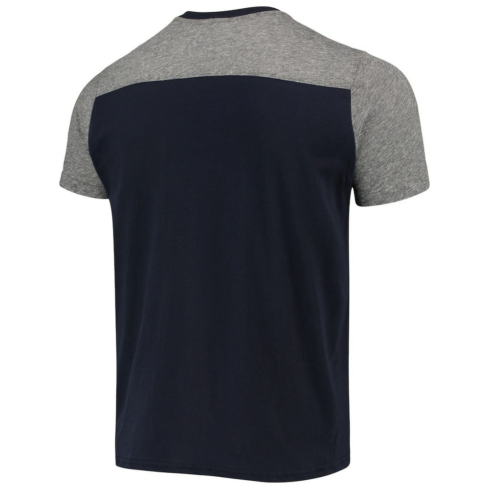 New England Patriots Majestic Threads Field Goal Slub T-Shirt - Navy/Gray discount