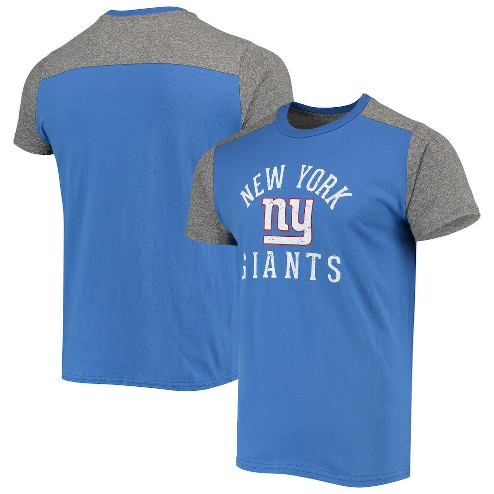 New York Giants Majestic Threads Field Goal Slub T-Shirt - Royal/Gray outlet