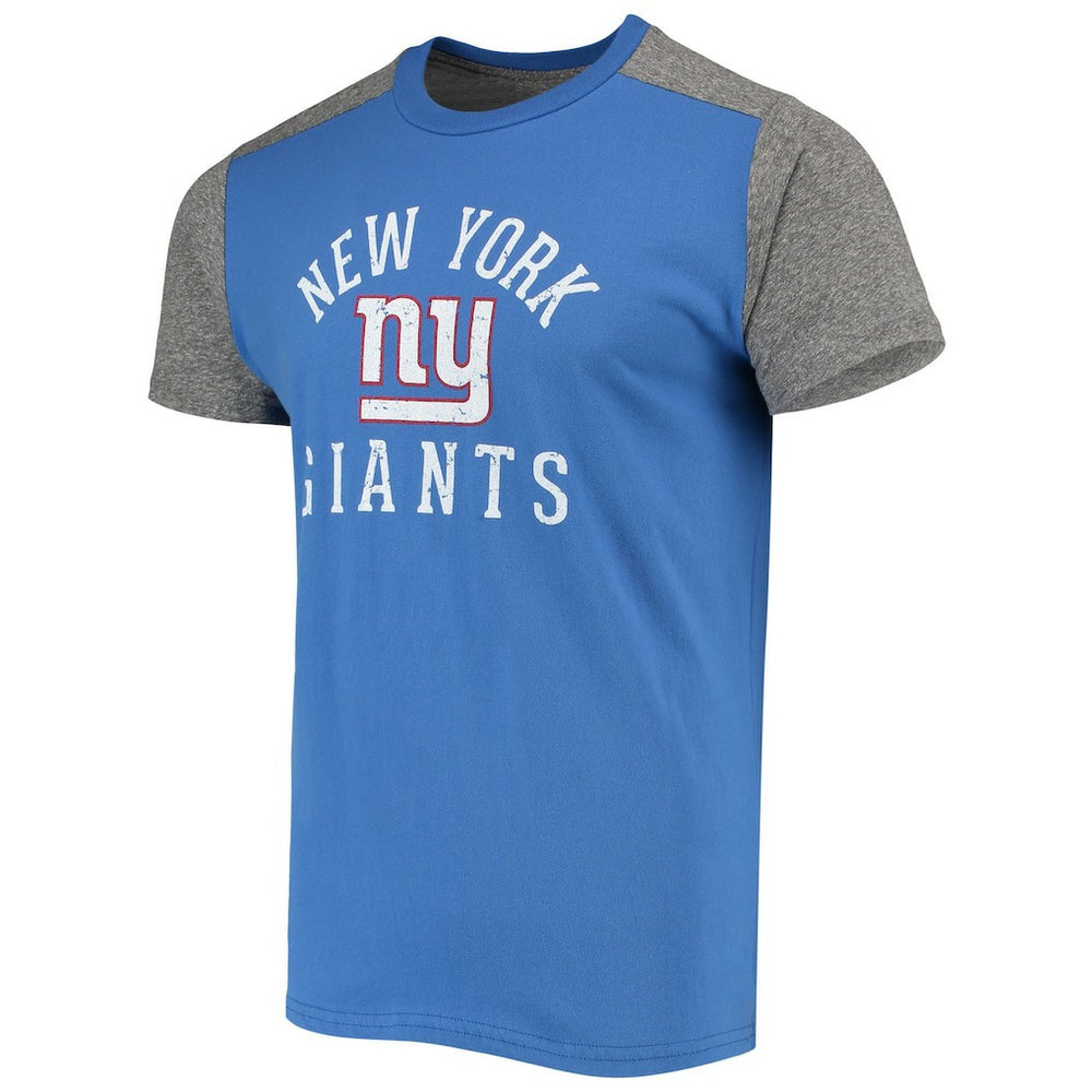 New York Giants Majestic Threads Field Goal Slub T-Shirt - Royal/Gray outlet