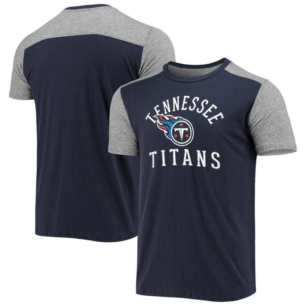 Tennessee Titans Majestic Threads Field Goal Slub T-Shirt - Navy/Gray on sale