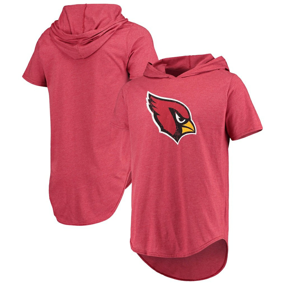 Arizona Cardinals Majestic Threads Primary Logo Tri-Blend Hoodie T-Shirt - Cardinal cheap