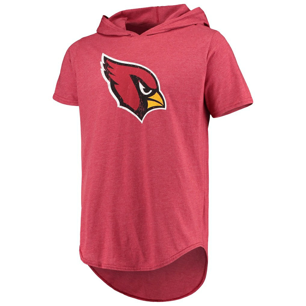 Arizona Cardinals Majestic Threads Primary Logo Tri-Blend Hoodie T-Shirt - Cardinal cheap