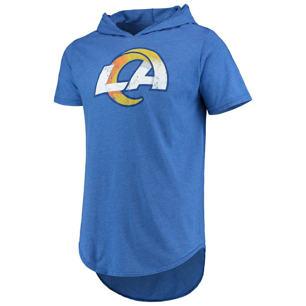 Los Angeles Rams Majestic Threads Primary Logo Tri-Blend Hoodie T-Shirt - Royal cheap