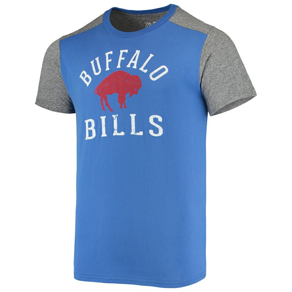 Buffalo Bills Majestic Threads Gridiron Classics Field Goal Slub T-Shirt - Royal/Heathered Gray on sale