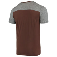 Cleveland Browns Majestic Threads Brownie The Elf Gridiron Classics Field Goal Slub T-Shirt - Brown/Heathered Gray discount