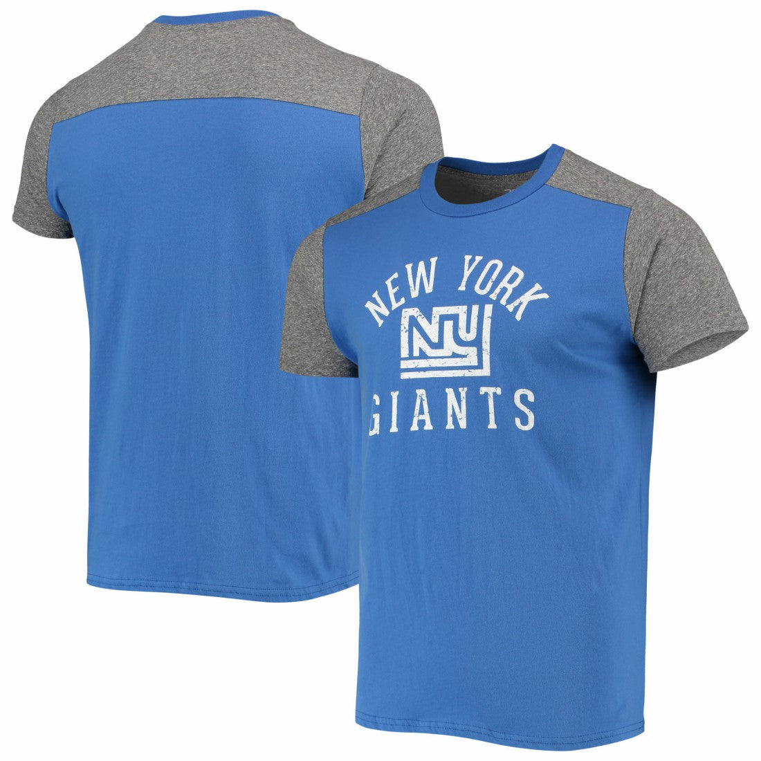 New York Giants Majestic Threads Gridiron Classics Field Goal Slub T-Shirt - Royal/Heathered Gray online