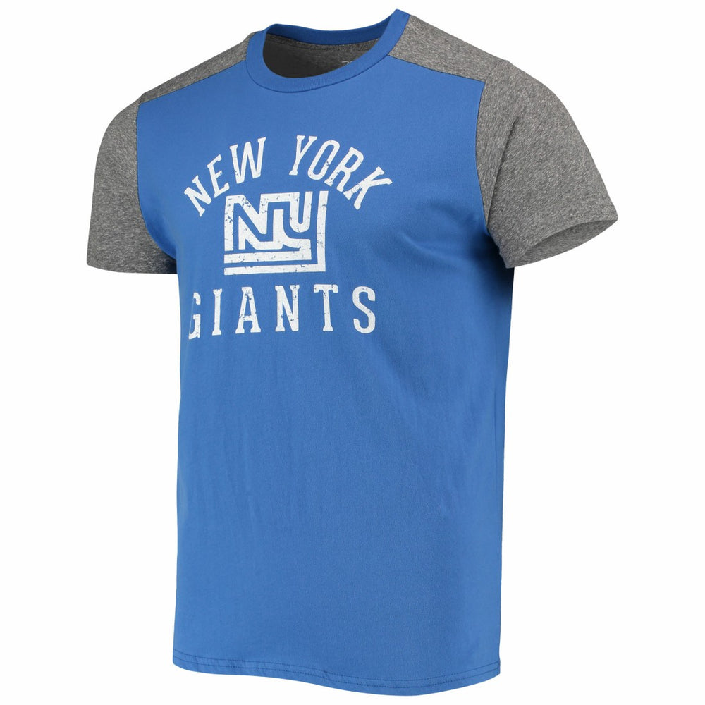 New York Giants Majestic Threads Gridiron Classics Field Goal Slub T-Shirt - Royal/Heathered Gray online