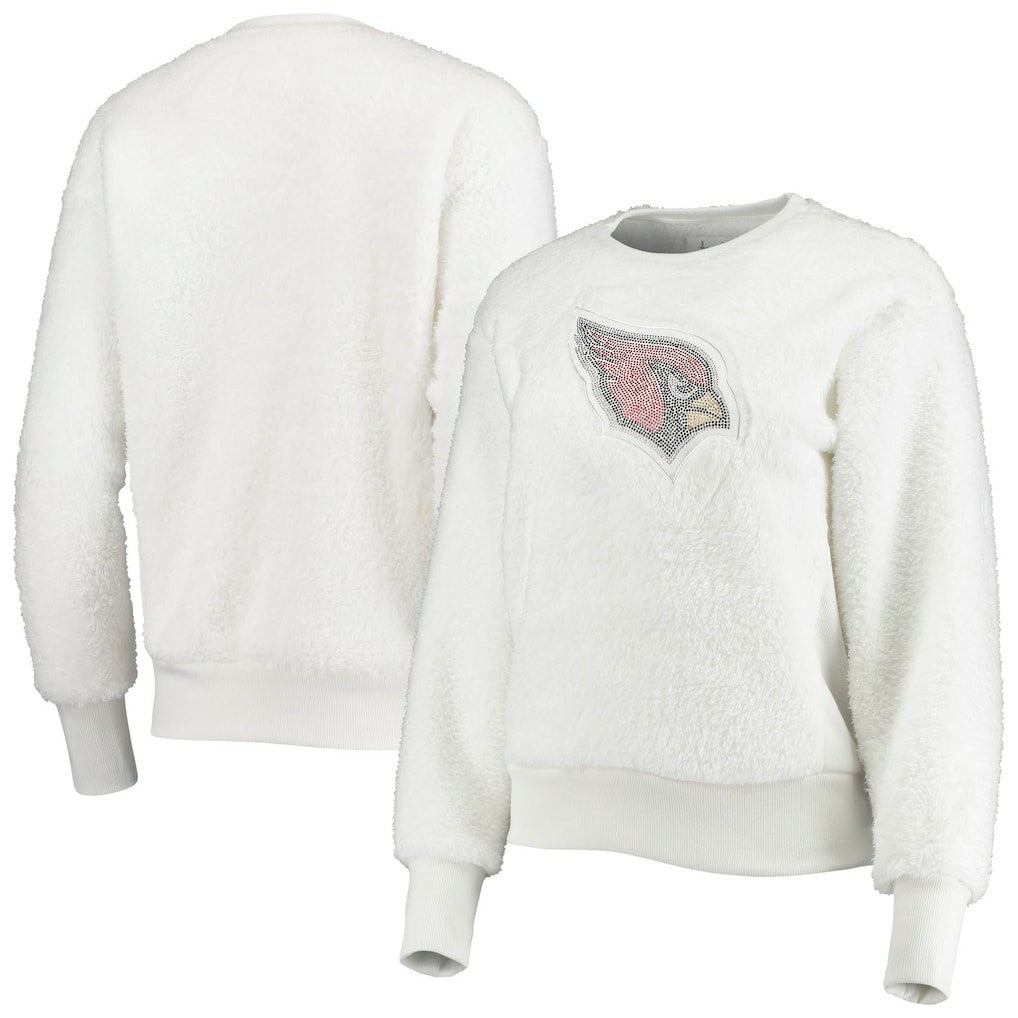 Arizona Cardinals Touch Women's Milestone Tracker Pullover Sweatshirt - White for sale