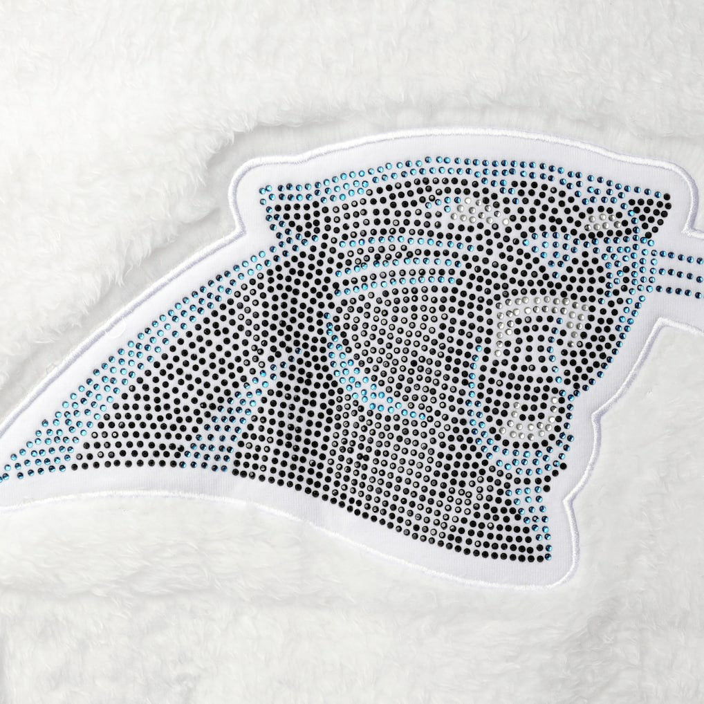Carolina Panthers Touch Women's Milestone Tracker Pullover Sweatshirt - White sale