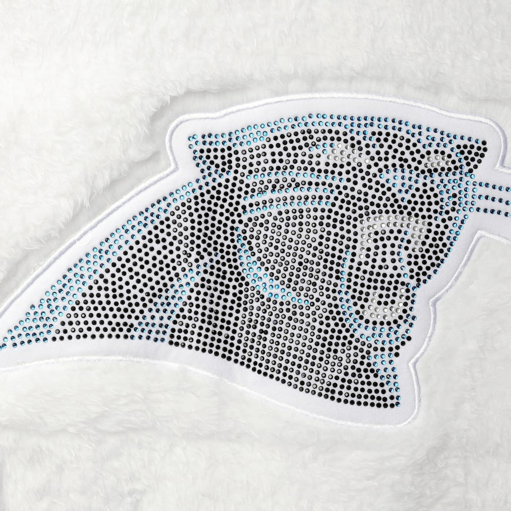 Carolina Panthers Touch Women's Milestone Tracker Pullover Sweatshirt - White sale