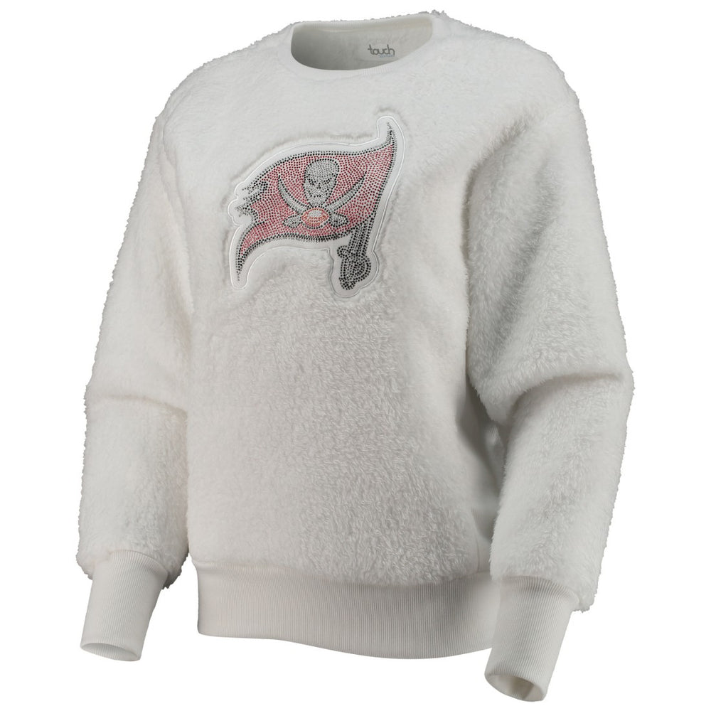 Tampa Bay Buccaneers Touch Women's Milestone Tracker Pullover Sweatshirt - White sale